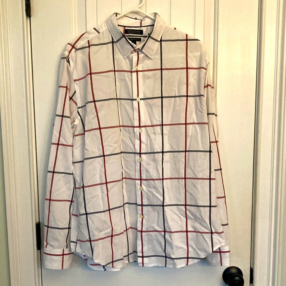 Banana Republic Camden Fit Dress Shirt Sz L button down!!